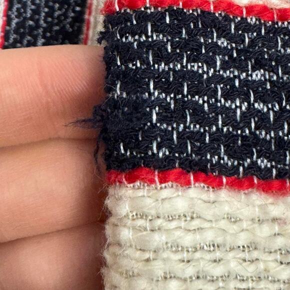 Cabi Nautical Striped Blazer Jacket Navy Red White Double Breasted Preppy Small - Picture 5 of 8